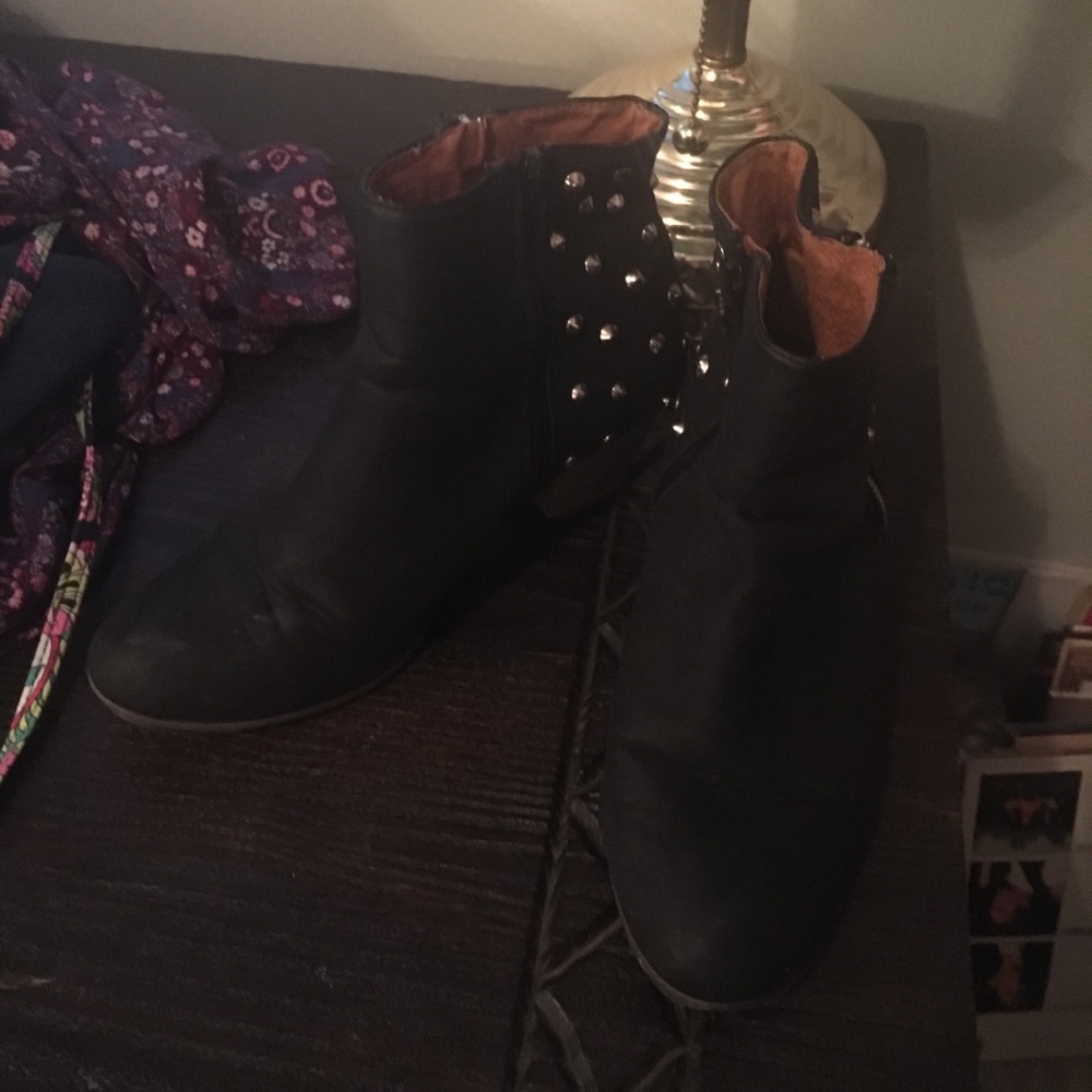 Studded Heel Boots